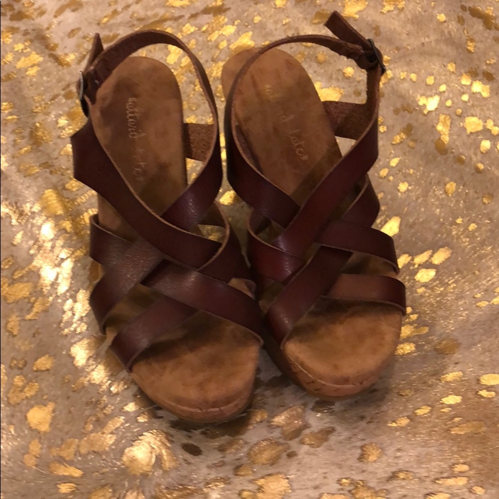 Altar’d State strappy wedges
